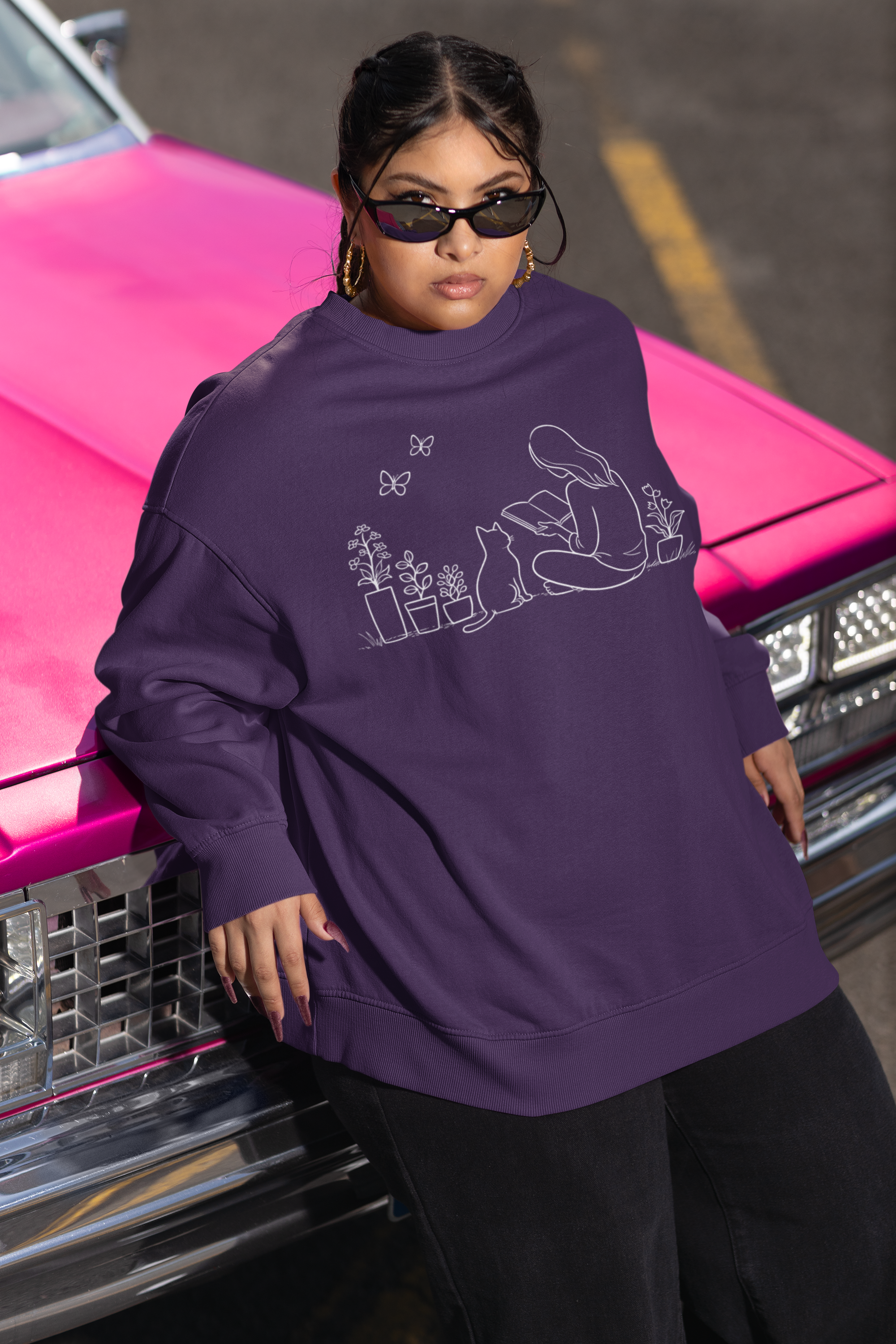 Reading with Plants Crewneck Sweatshirt