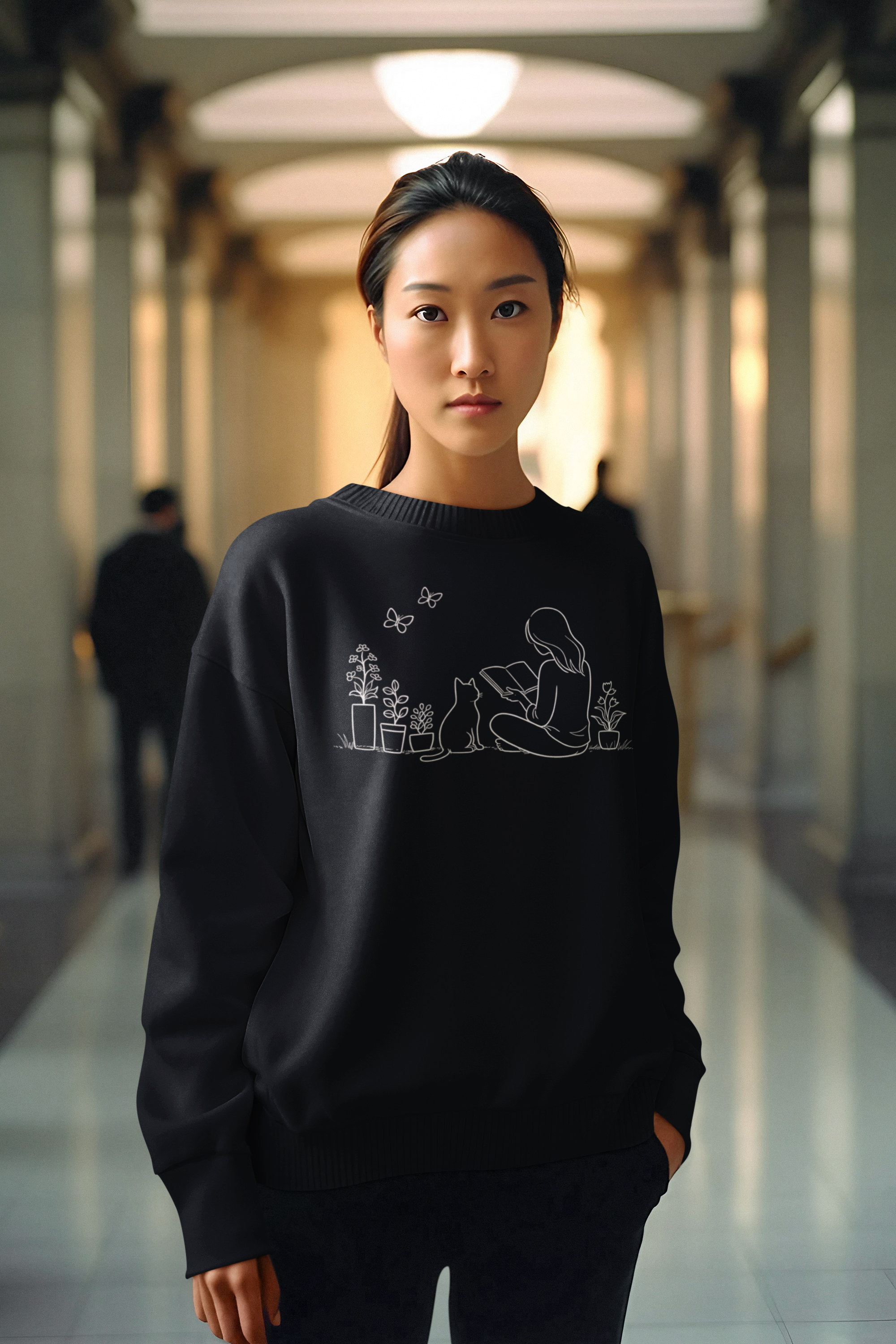 Reading with Plants Crewneck Sweatshirt