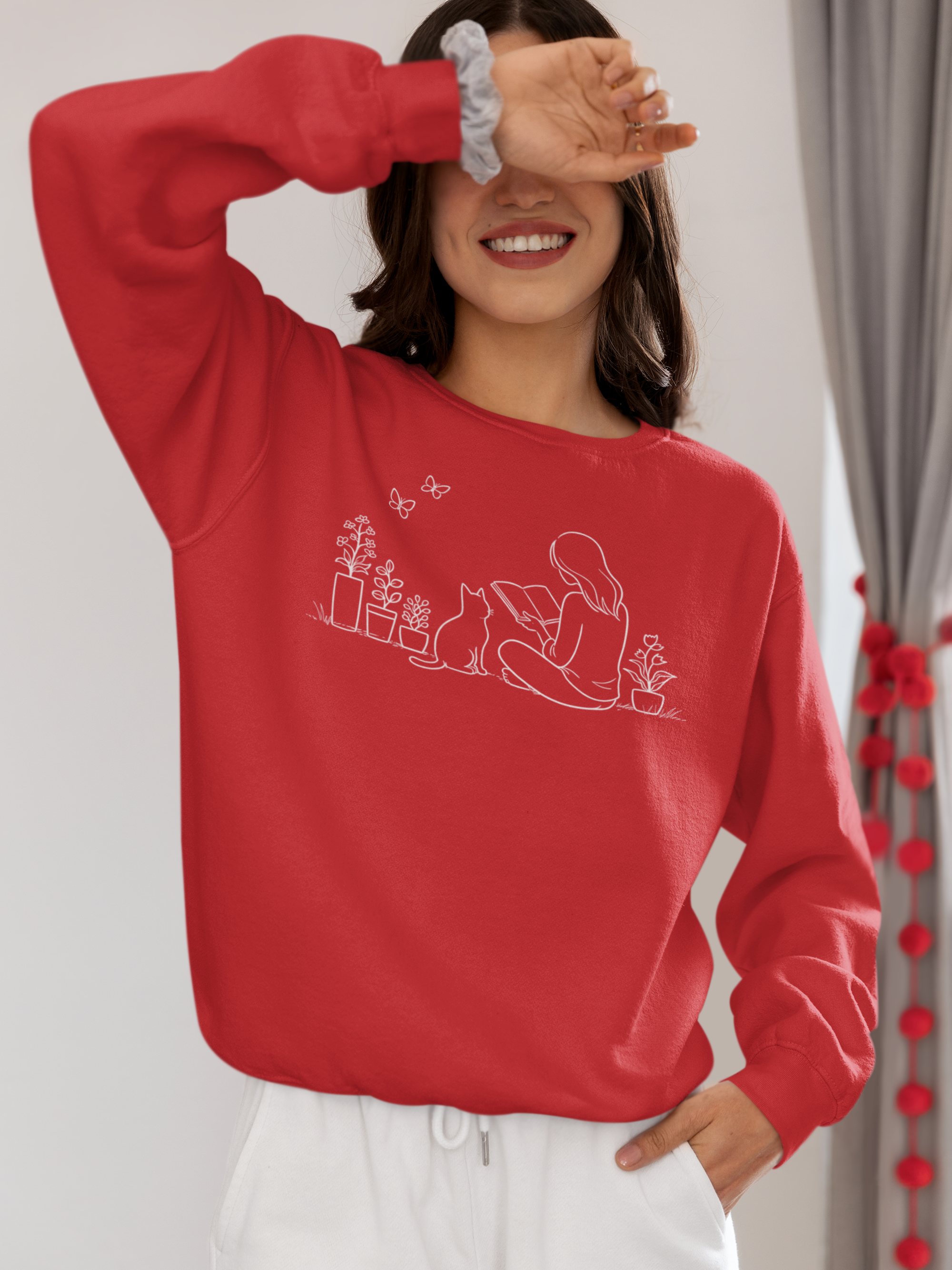 Reading with Plants Crewneck Sweatshirt