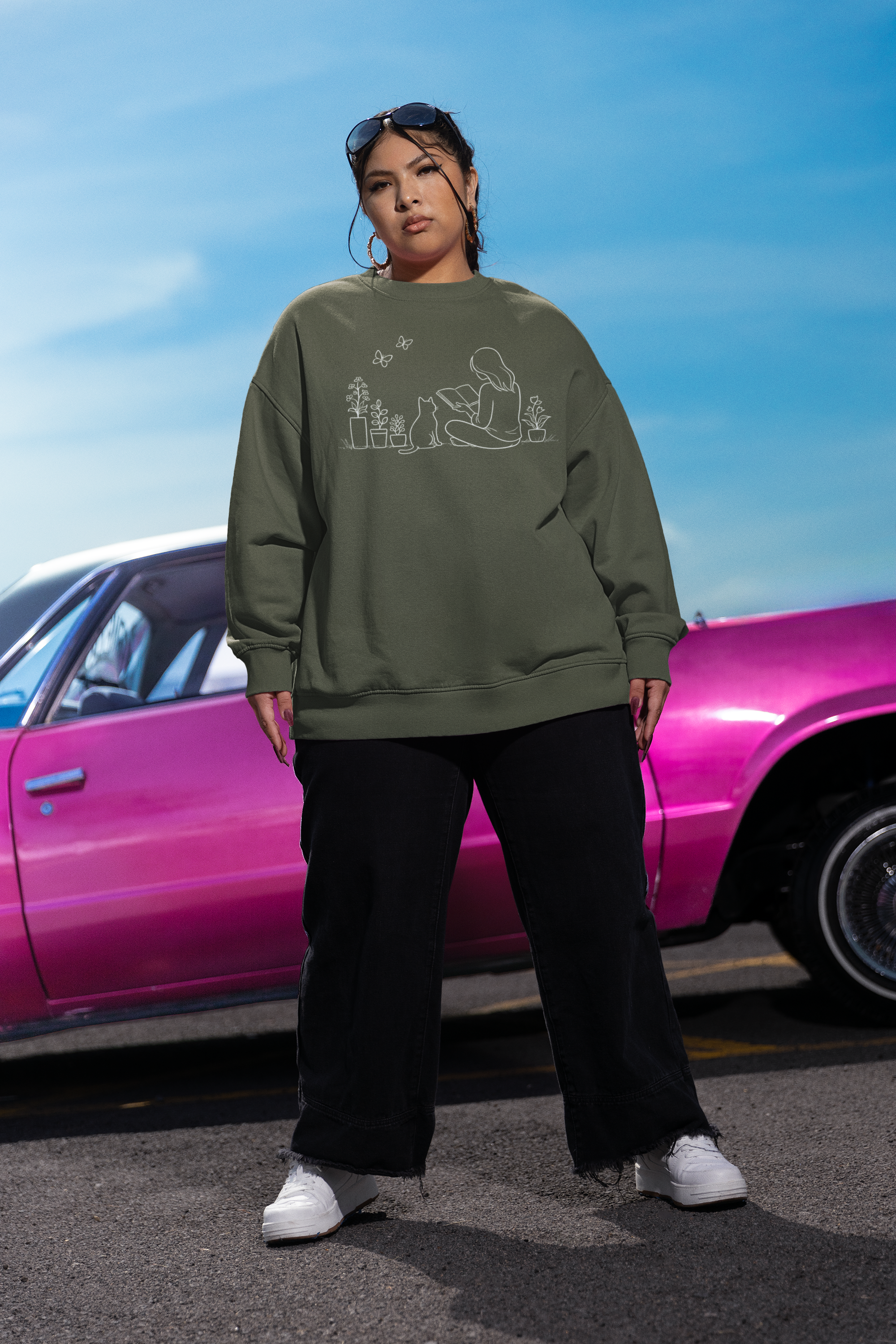 Reading with Plants Crewneck Sweatshirt