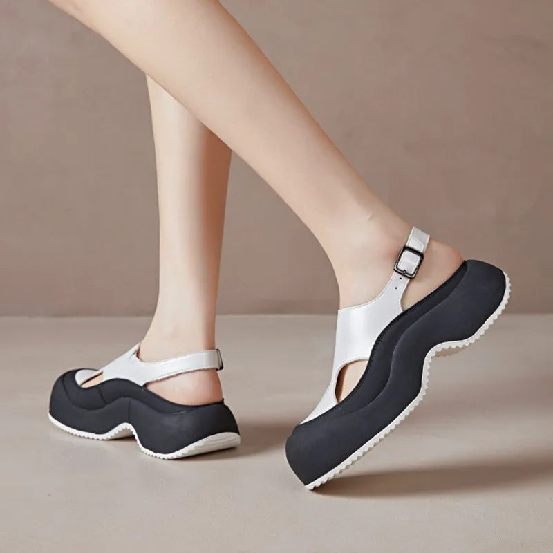 Women’s Platform Mary Jane Sandals – Chunky Casual Shoes for Streetwear, Y2K & Everyday Fashion