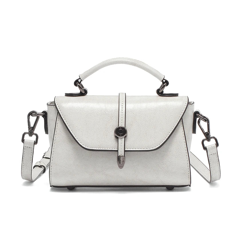 Vintage Top Handle Crossbody Bag for Women | Elegant Flap Shoulder Handbag | Designer Everyday Purse | Minimalist Fashion Tote