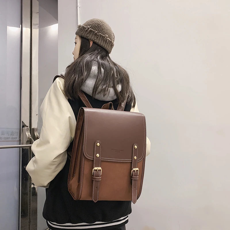 Vintage Messenger Bag for Women | Casual Crossbody Shoulder Handbag | Minimalist Satchel Purse | Everyday Fashion Bag