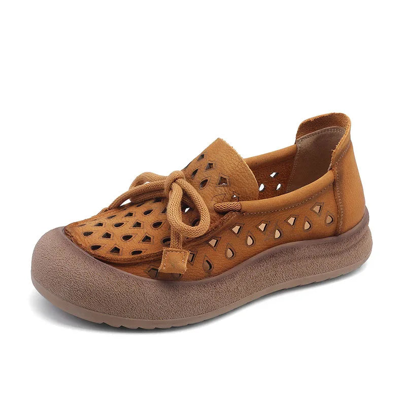 Women’s Cutout Comfort Loafers – Breathable Slip-On Casual Shoes for Walking & Everyday Wear