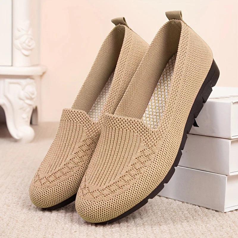 Women’s orthopaedic Breathable Knit Loafers – Lightweight Slip-On Walking Shoes for Casual, Office & Everyday Wear