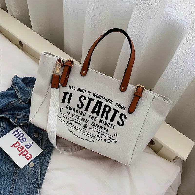 Printed Tote Bag for Women | Casual Shoulder Handbag | Large Capacity Everyday Shopper Purse | Fashion Travel Tote