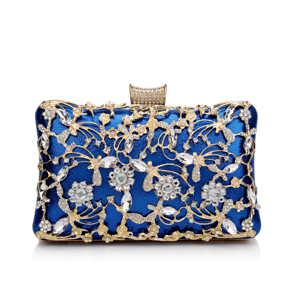 Luxury Crystal Evening Clutch for Women | Elegant Wedding Party Handbag | Designer Rhinestone Purse | Glamorous Cocktail Clutch