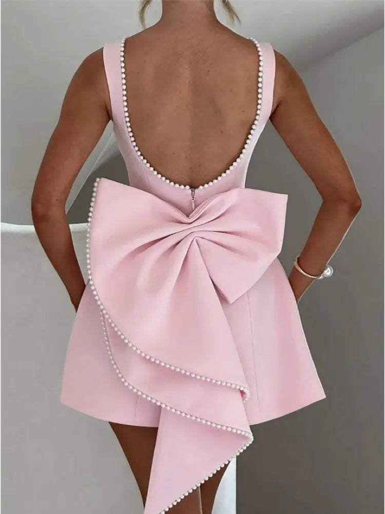 A Line Mini Dress Women | Sleeveless Structured Party Dress