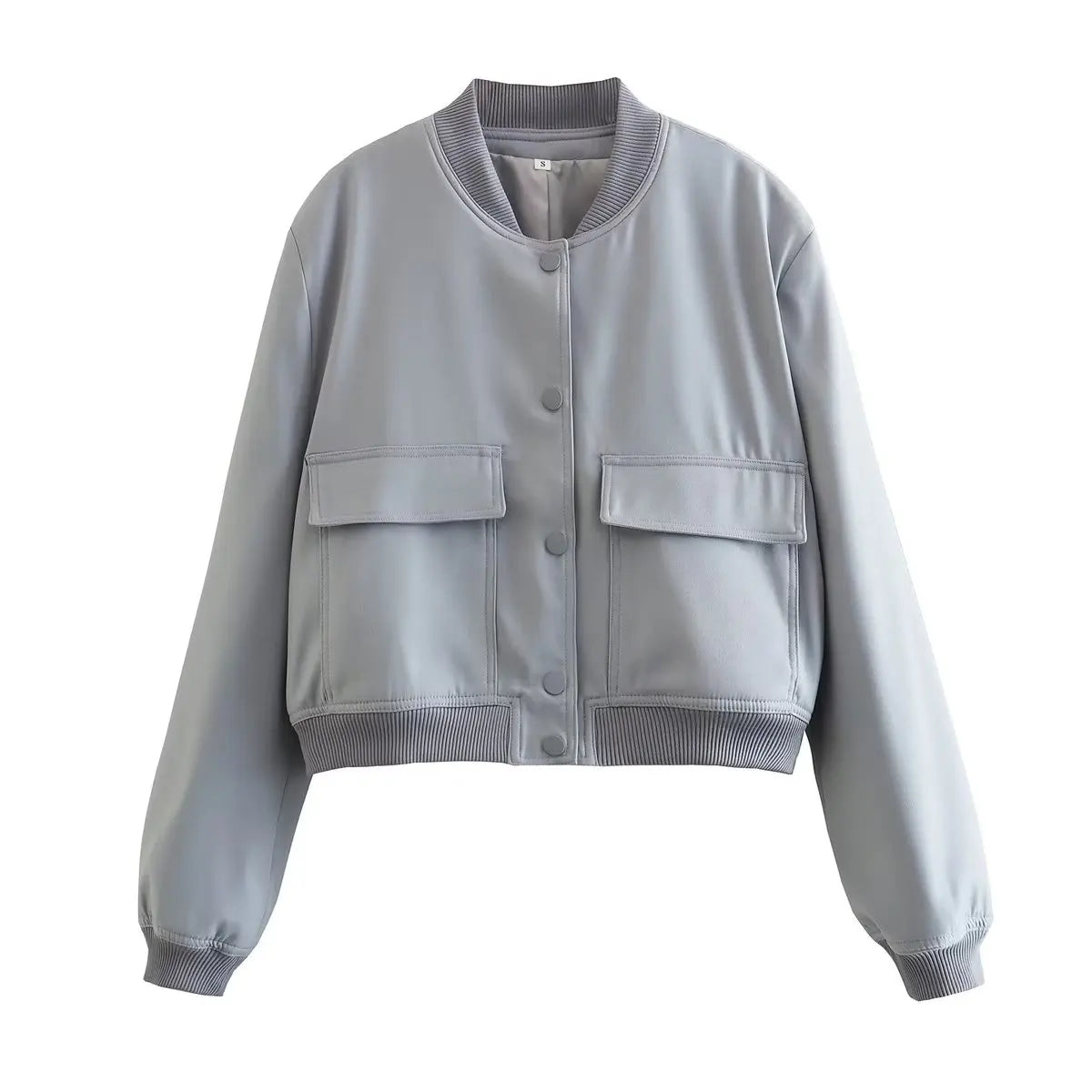 Cropped Bomber Jacket | Minimalist Lightweight Jacket