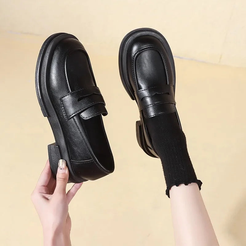 Women’s Classic Penny Loafers – Casual Slip-On Flat Shoes for Office, College & Everyday Wear