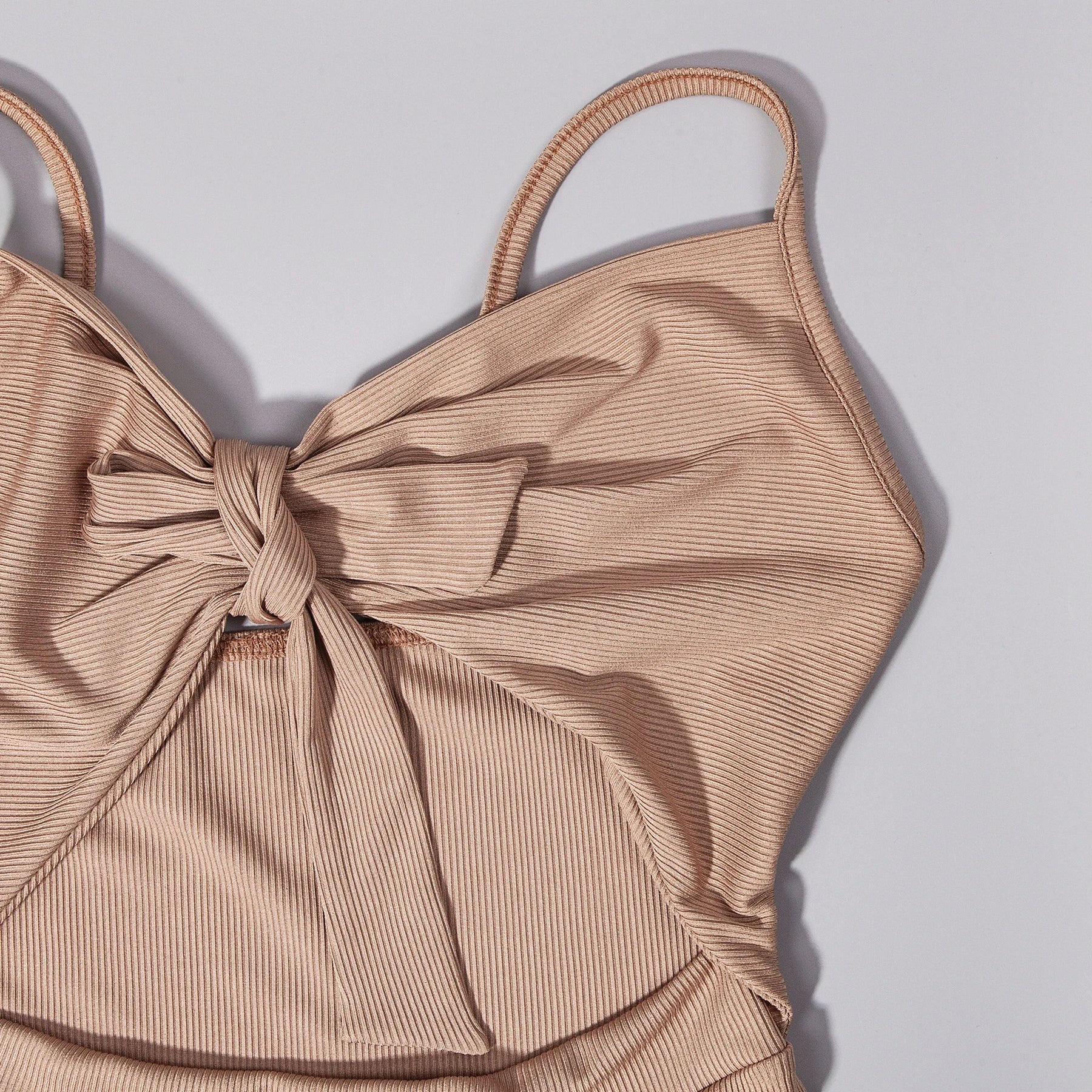 Nude Knot Front Maxi Dress | Sexy Cut Out Bodycon Dress