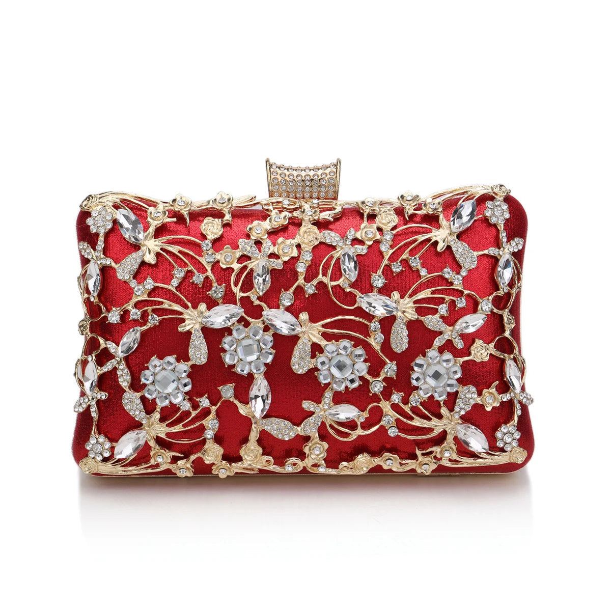 Luxury Crystal Evening Clutch for Women | Elegant Wedding Party Handbag | Designer Rhinestone Purse | Glamorous Cocktail Clutch