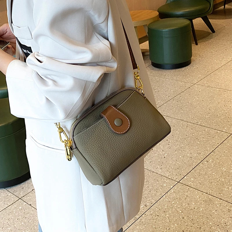 Mini Crossbody Bag for Women | Casual Leather Shoulder Purse | Compact Everyday Sling Handbag | Fashion Travel Bag