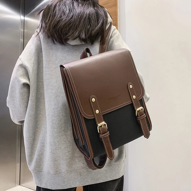Vintage Messenger Bag for Women | Casual Crossbody Shoulder Handbag | Minimalist Satchel Purse | Everyday Fashion Bag