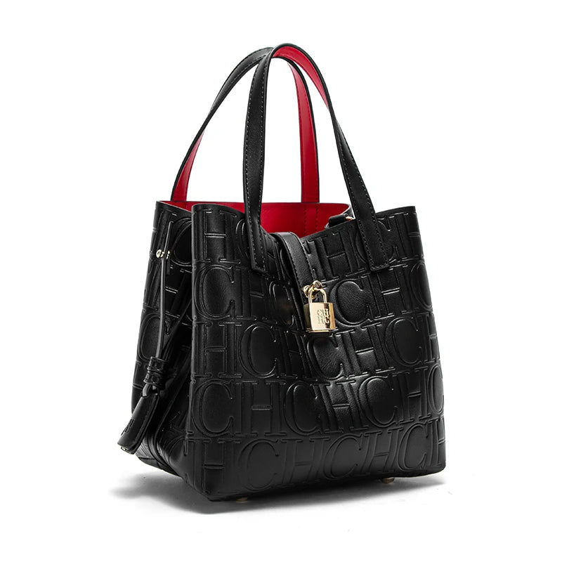 Designer Embossed Tote Bag for Women | Luxury Shoulder Handbag | Elegant Everyday Shopper Purse | Fashion Office Tote