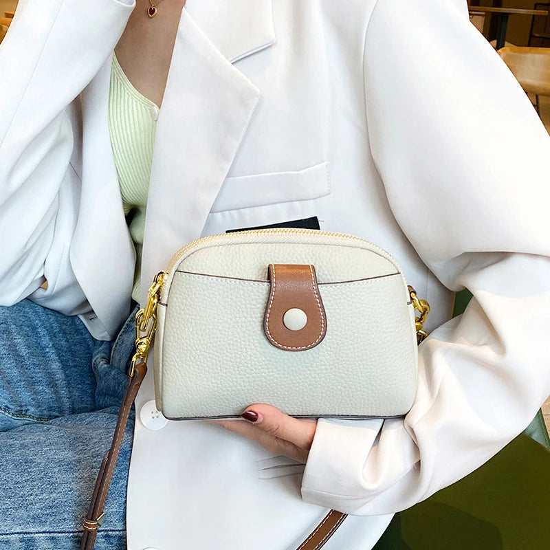 Mini Crossbody Bag for Women | Casual Leather Shoulder Purse | Compact Everyday Sling Handbag | Fashion Travel Bag