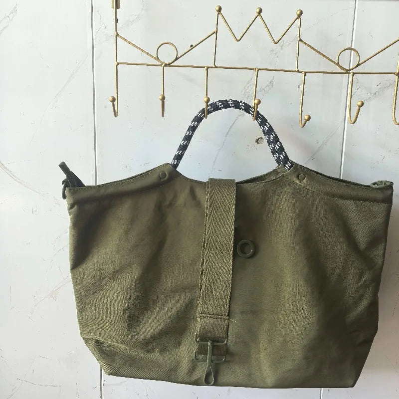 Casual Nylon Tote Bag for Women | Large Capacity Shoulder Handbag | Lightweight Travel Shopper Purse | Everyday Utility Tote