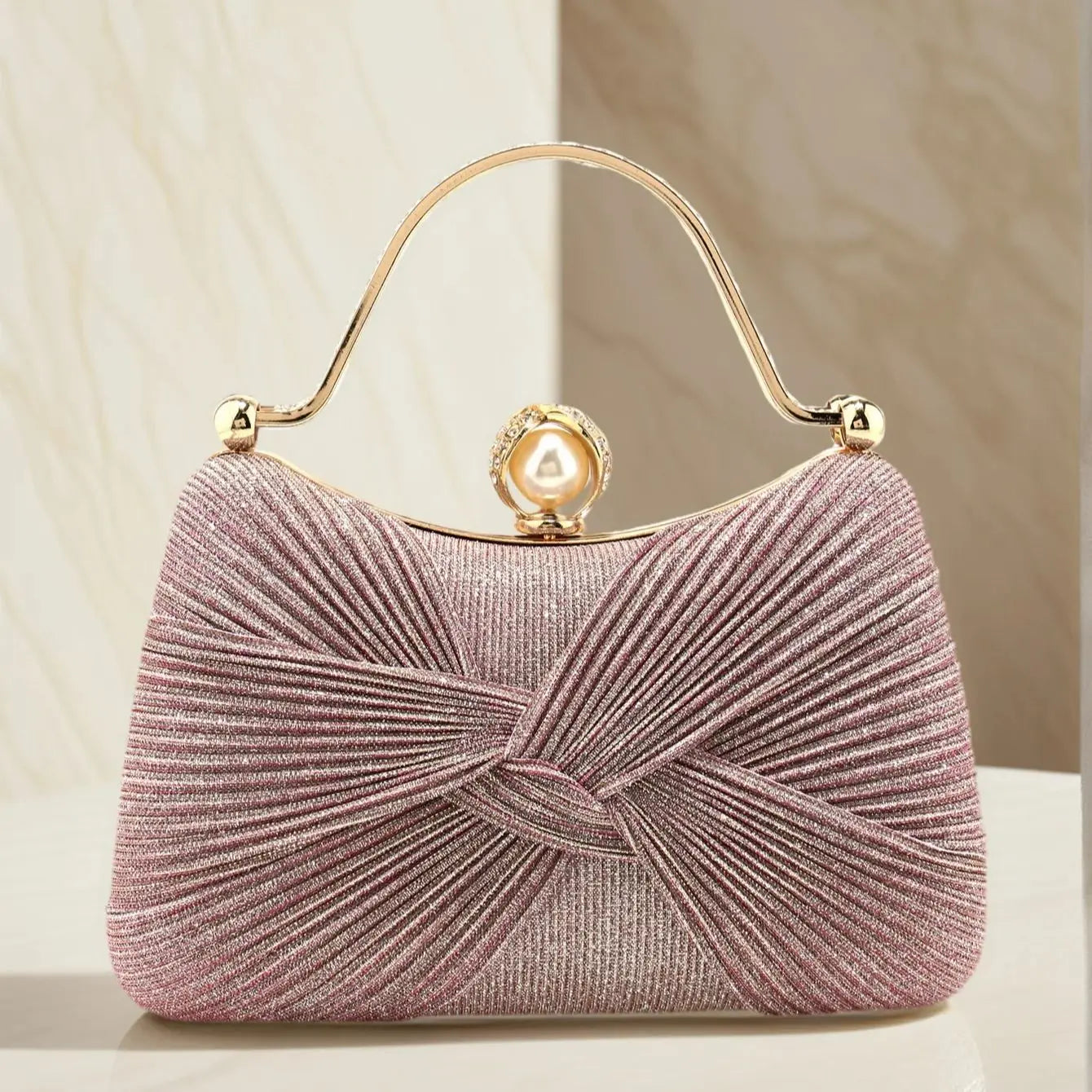Luxury Evening Clutch Bag for Women | Elegant Pearl Party Handbag | Designer Wedding Purse | Fashion Cocktail Bag
