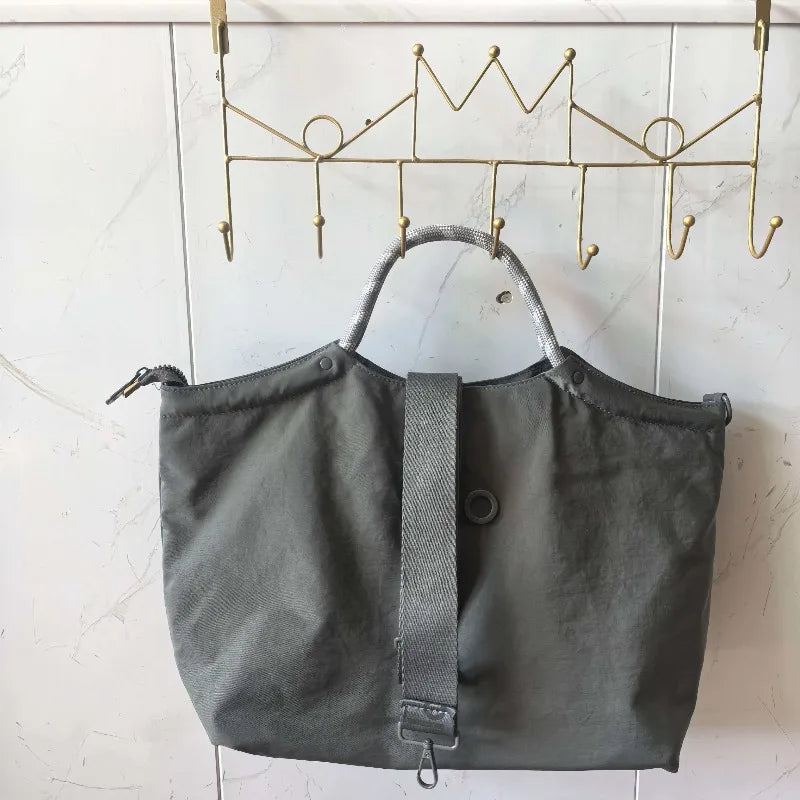 Casual Nylon Tote Bag for Women | Large Capacity Shoulder Handbag | Lightweight Travel Shopper Purse | Everyday Utility Tote