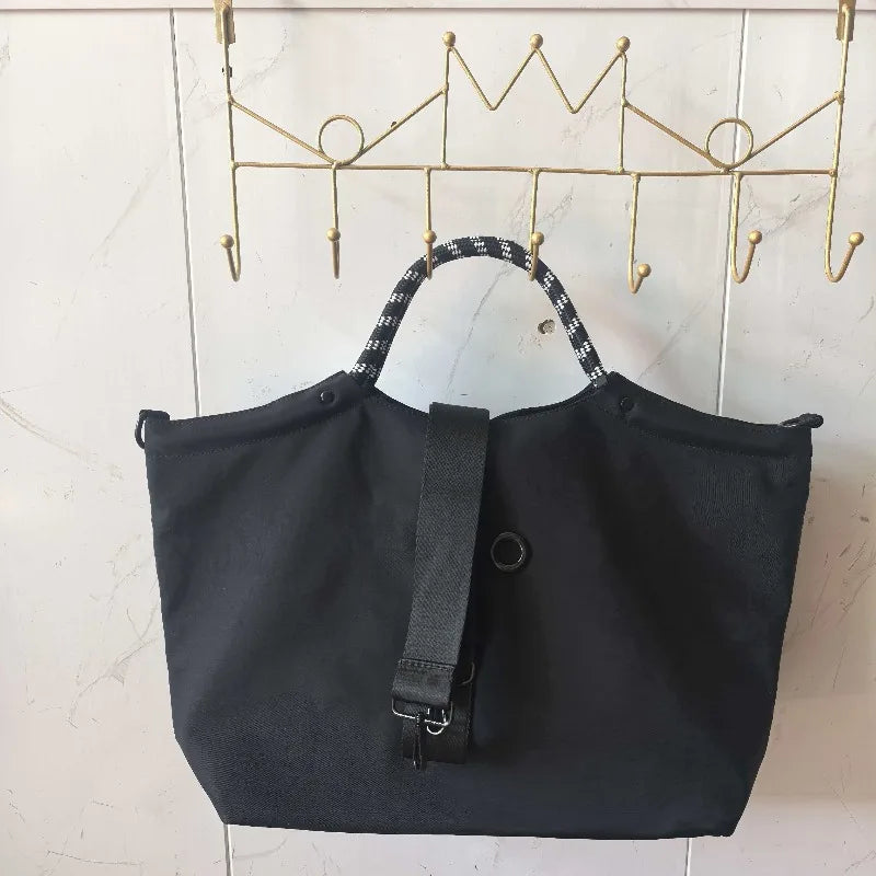 Casual Nylon Tote Bag for Women | Large Capacity Shoulder Handbag | Lightweight Travel Shopper Purse | Everyday Utility Tote