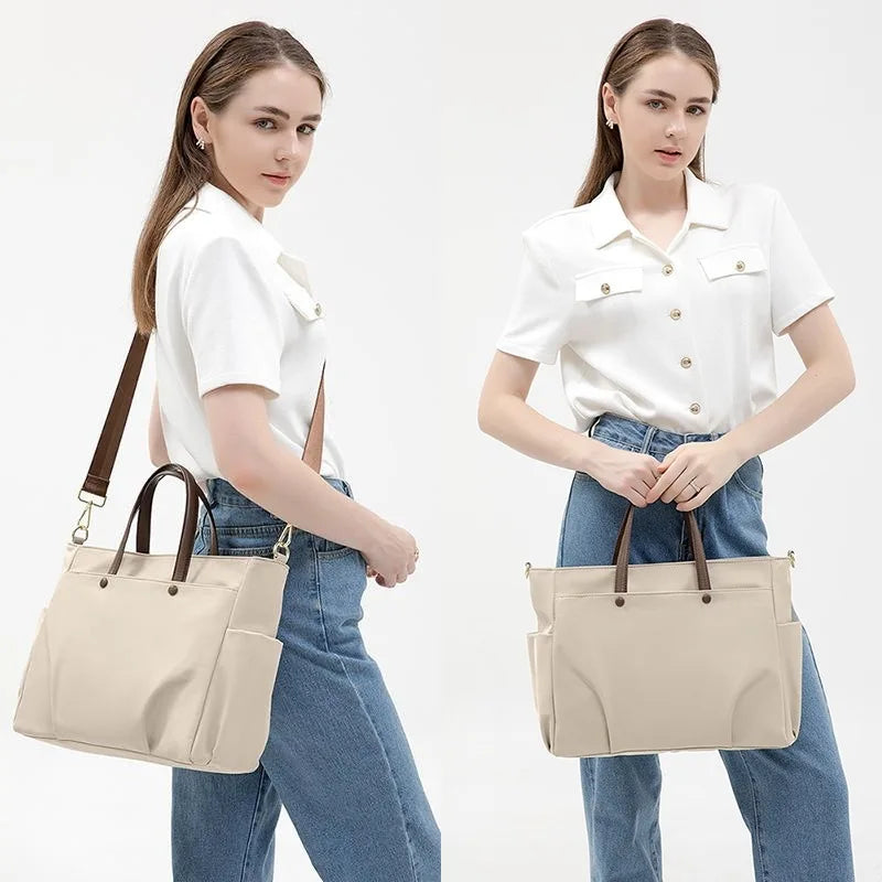 Large Capacity laptop Tote Bag for Women | Casual Shoulder Handbag | Minimalist Travel Office Purse | Everyday Utility Shopper Bag
