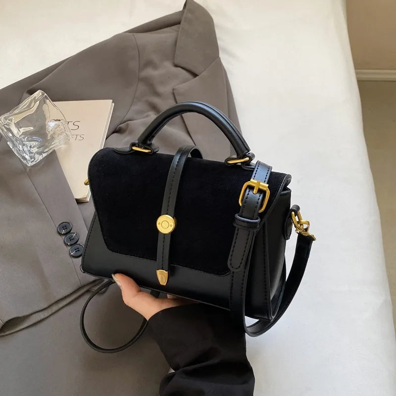 Luxury Top Handle Handbag for Women | Elegant Crossbody Shoulder Bag | Designer Office Purse | Vintage Fashion Tote Bag