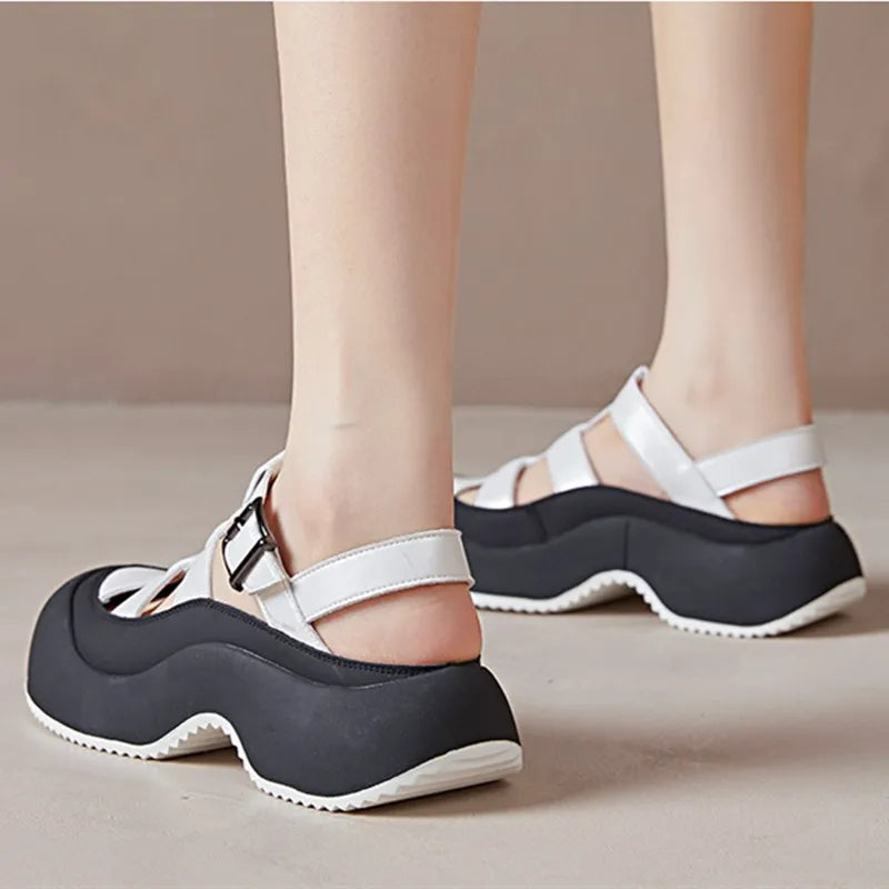 Women’s Platform Mary Jane Sandals – Chunky Casual Shoes for Streetwear, Y2K & Everyday Fashion