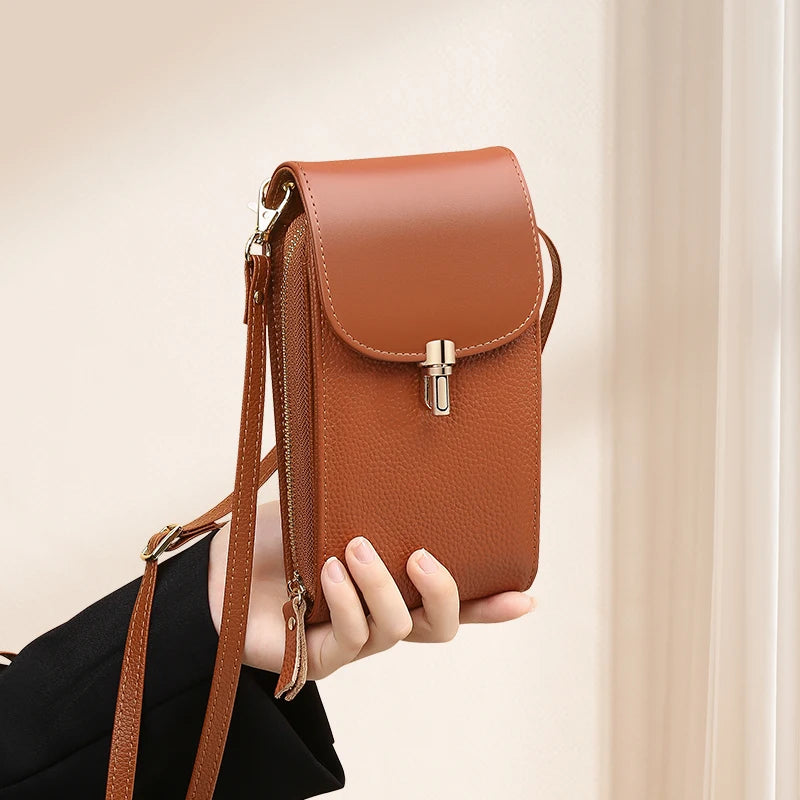 Mini Crossbody Phone Bag for Women | Compact Leather Sling Purse | Casual Shoulder Wallet Bag | Everyday Travel Handbag
