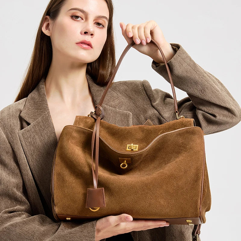 Vintage Shoulder Handbag for Women | Elegant Designer Tote Purse | Large Capacity Crossbody Bag | Fashion Everyday Handbag