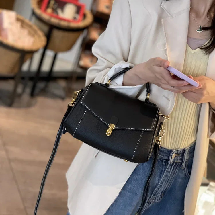 Elegant Top Handle Handbag for Women | Designer Crossbody Shoulder Bag | Luxury Flap Purse | Fashion Office Tote
