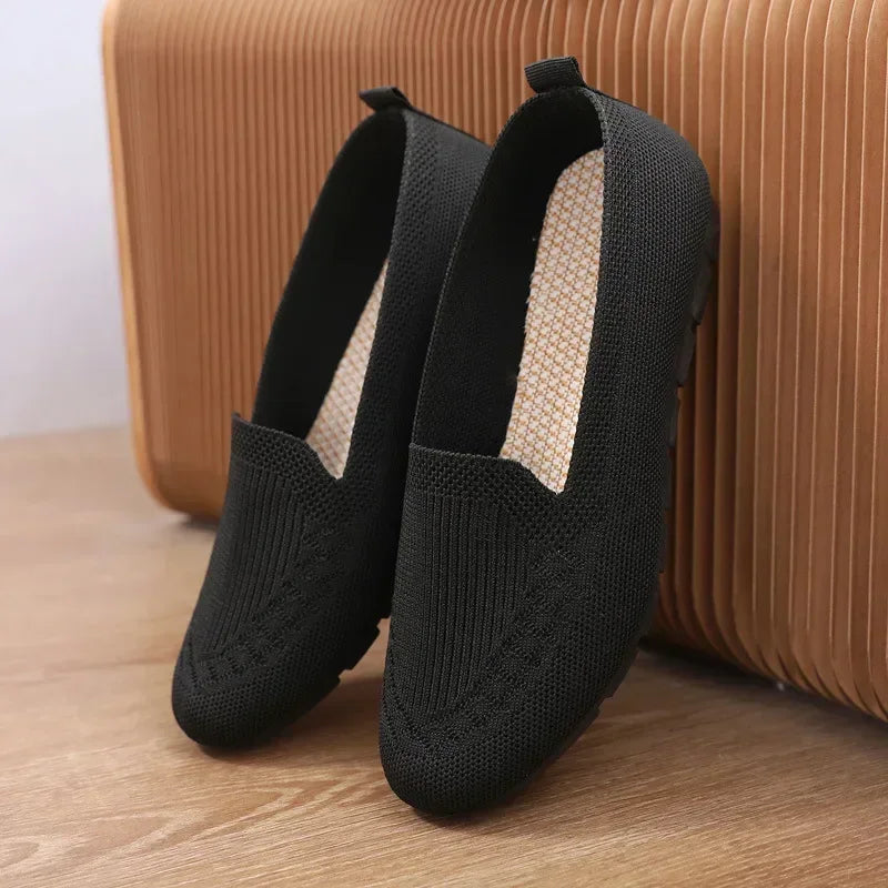 Women’s orthopaedic Breathable Knit Loafers – Lightweight Slip-On Walking Shoes for Casual, Office & Everyday Wear