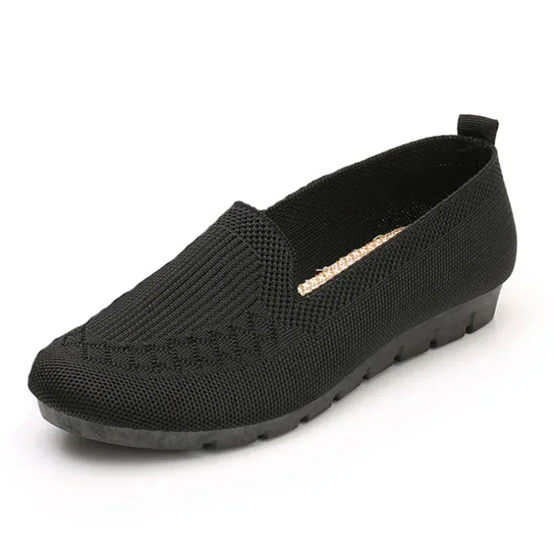 Women’s orthopaedic Breathable Knit Loafers – Lightweight Slip-On Walking Shoes for Casual, Office & Everyday Wear