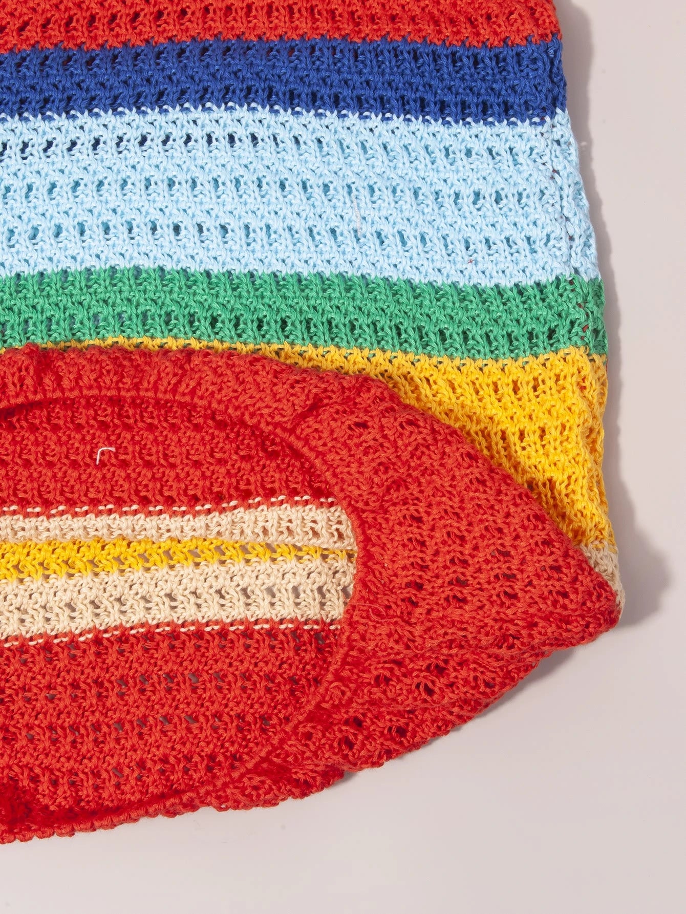 Rainbow Crochet Mini Dress Women | Sleeveless Knit Bodycon Summer Dress