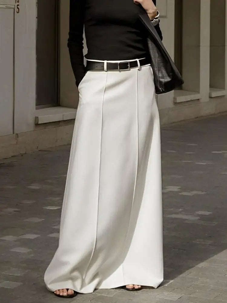 Women High Waist Wide Leg Palazzo Pants Elegant Straight Fit Formal Trousers