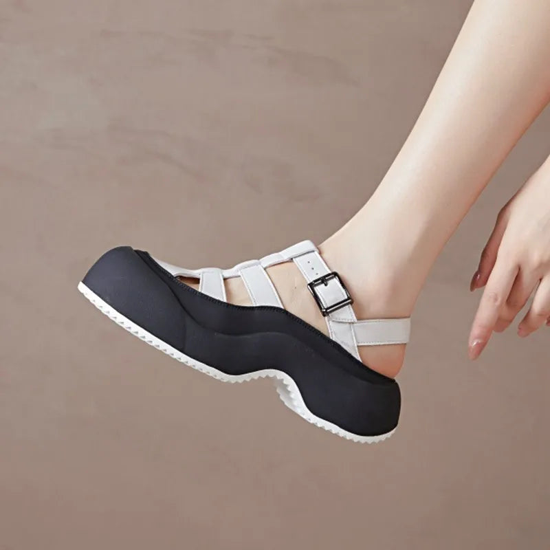 Women’s Platform Mary Jane Sandals – Chunky Casual Shoes for Streetwear, Y2K & Everyday Fashion