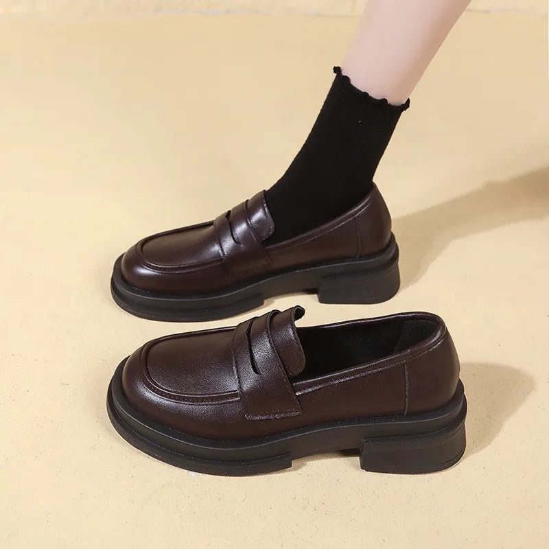 Women’s Classic Penny Loafers – Casual Slip-On Flat Shoes for Office, College & Everyday Wear