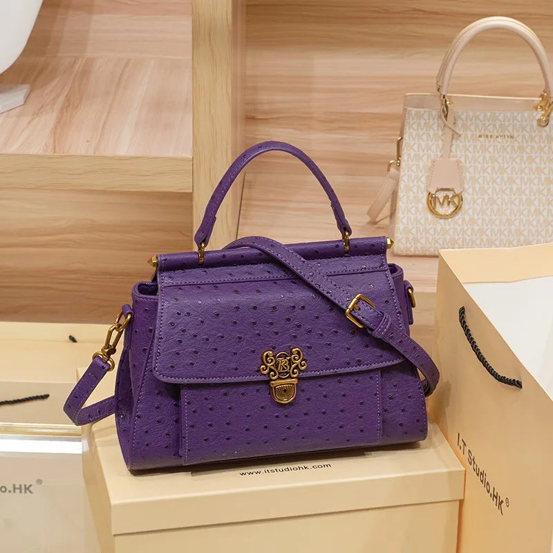 Luxury Satchel Handbag for Women | Elegant Crossbody Shoulder Bag | Designer Top Handle Purse | Fashion Everyday Tote