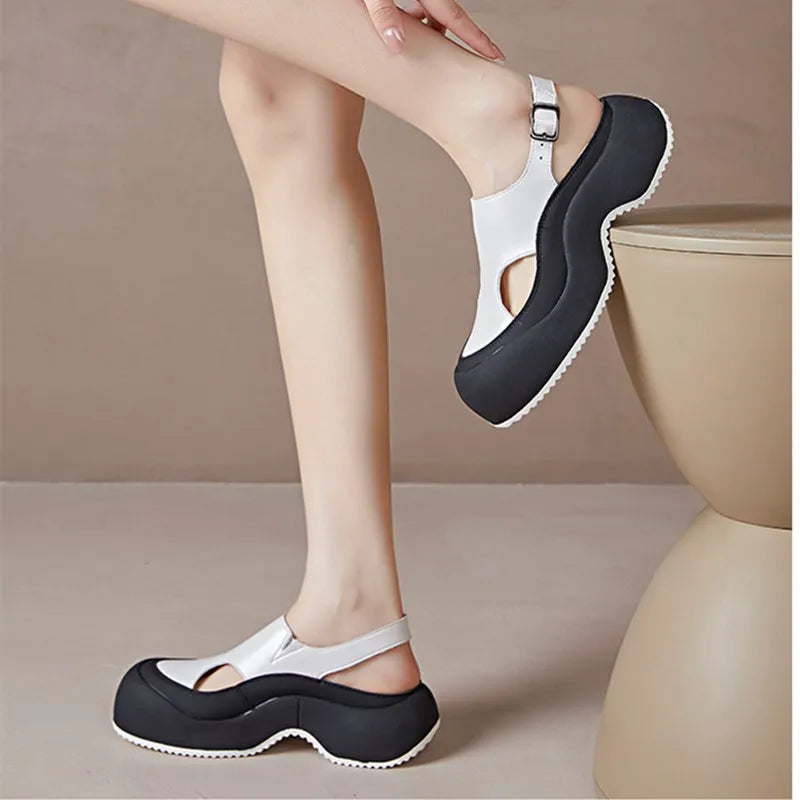 Women’s Platform Mary Jane Sandals – Chunky Casual Shoes for Streetwear, Y2K & Everyday Fashion