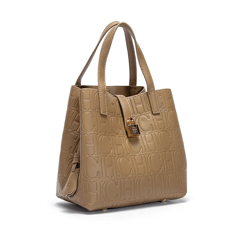 Designer Embossed Tote Bag for Women | Luxury Shoulder Handbag | Elegant Everyday Shopper Purse | Fashion Office Tote