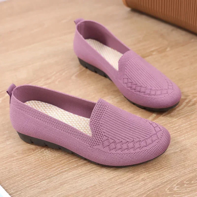 Women’s orthopaedic Breathable Knit Loafers – Lightweight Slip-On Walking Shoes for Casual, Office & Everyday Wear