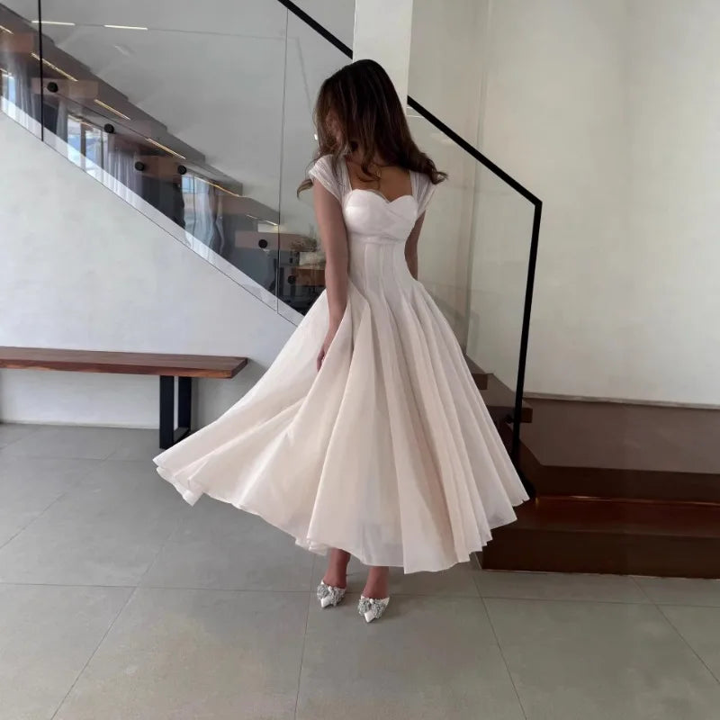 Women’s Midi Dress | Elegant Princess A-Line Cocktail Party Dress