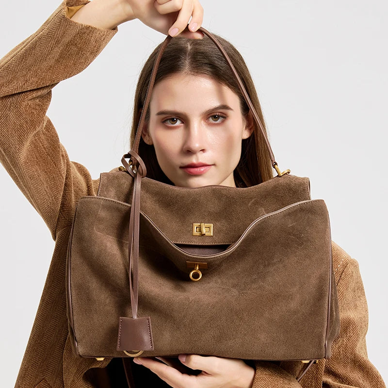 Vintage Shoulder Handbag for Women | Elegant Designer Tote Purse | Large Capacity Crossbody Bag | Fashion Everyday Handbag