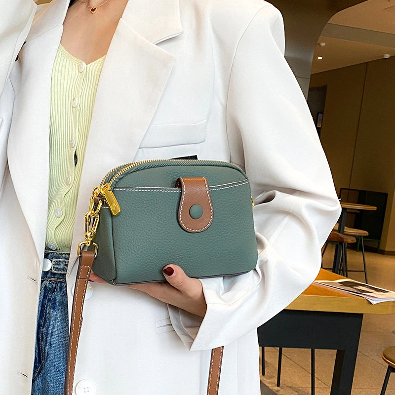 Mini Crossbody Bag for Women | Casual Leather Shoulder Purse | Compact Everyday Sling Handbag | Fashion Travel Bag