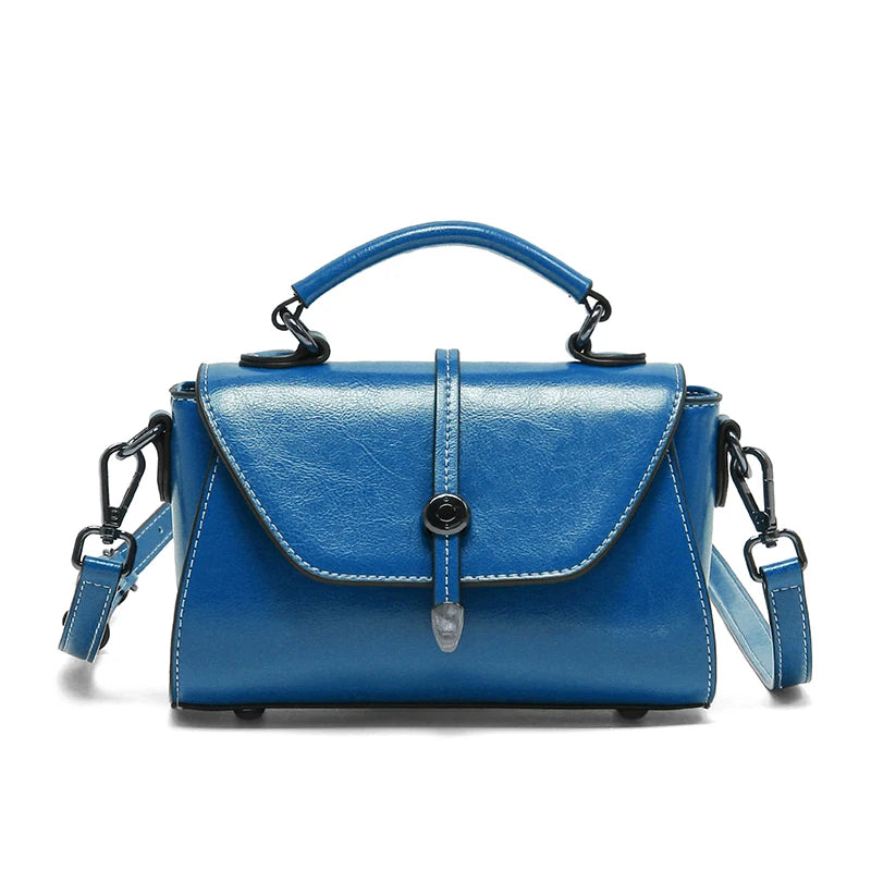 Vintage Top Handle Crossbody Bag for Women | Elegant Flap Shoulder Handbag | Designer Everyday Purse | Minimalist Fashion Tote