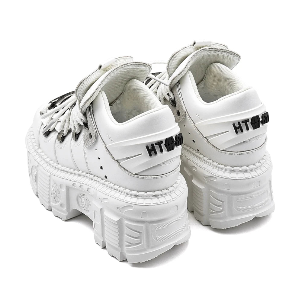 Women’s Platform Chunky Sneakers – Gothic Streetwear Lace-Up Casual Shoes for Y2K & Harajuku Fashion