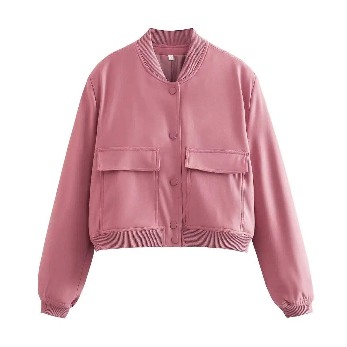 Cropped Bomber Jacket | Minimalist Lightweight Jacket