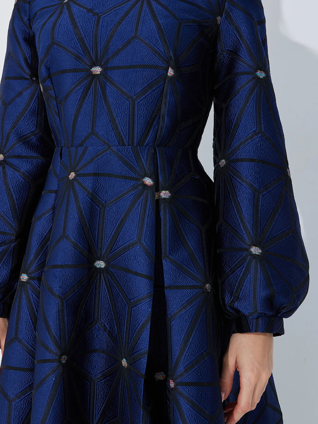 Midi Dress Women | Long Sleeve Elegant A-Line Party Dress