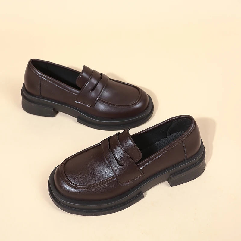 Women’s Classic Penny Loafers – Casual Slip-On Flat Shoes for Office, College & Everyday Wear