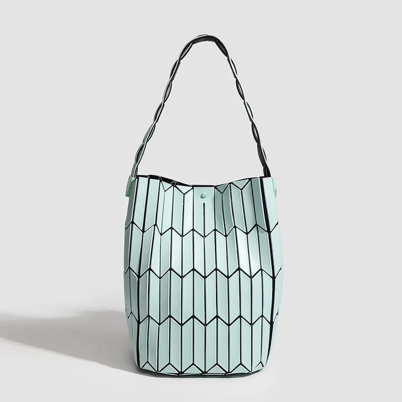 Geometric Shoulder Bag for Women | Modern Designer Tote Purse | Minimalist Fashion Handbag | Casual Everyday Shopper Bag