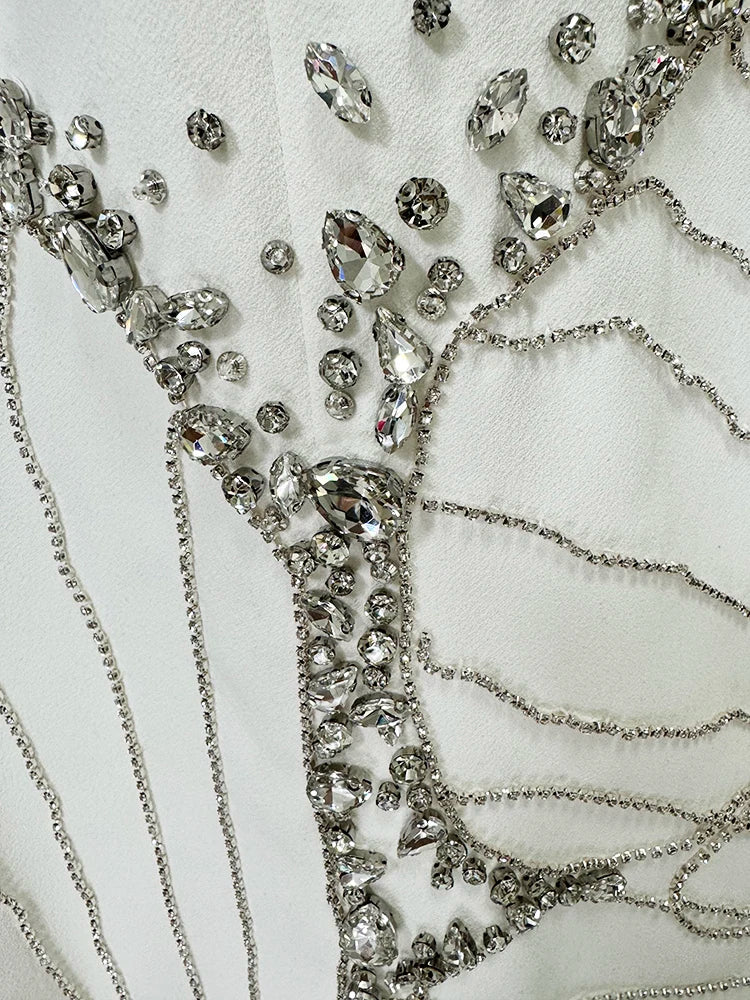 Beaded Maxi Bodycon Dress Women | Long Sleeve Elegant Formal Evening Gown